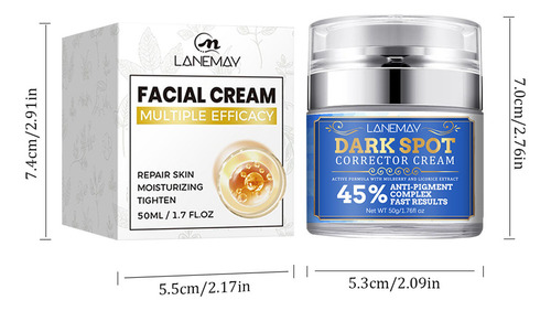 R Hidratante Facial Blanqueador Y Eliminador De Melanina Whi