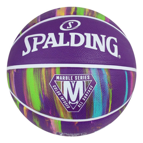 Balon Basquetball Spalding 4her Marble Morado Sz6
