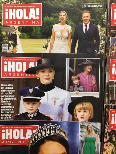 Pack 9 Revistas Hola Argentina Usadas Sin Crucigrama (Usado)