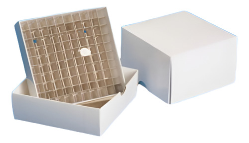 3 X Caixa Fibra De Papelão 81 Furos Freezer Tubo 1,5ml 2,0ml