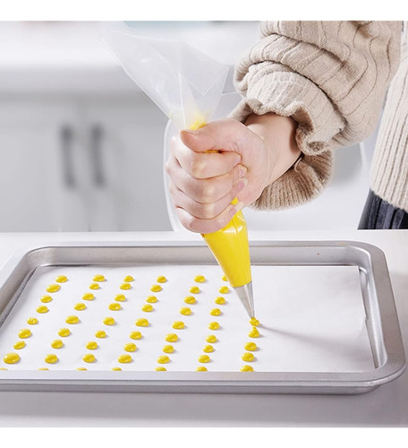 ~? 118 Piezas Desechables Piping Bags And Tips Set - 100pcs