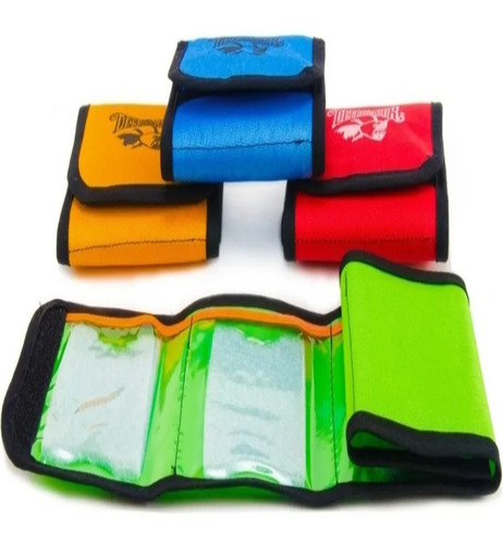 Chicotera Billetera Porta Lineas Moscas Pesca Depredador