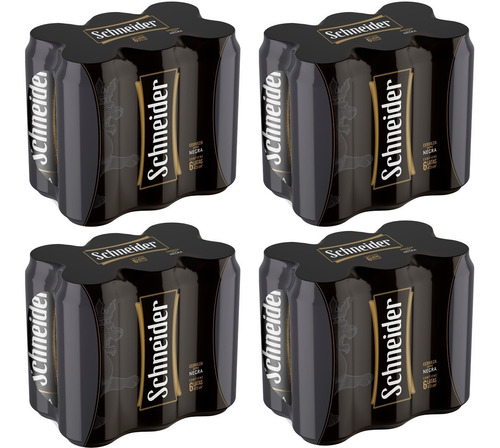 Cerveza Schneider Negra Lata 473cc Pack X 24u.