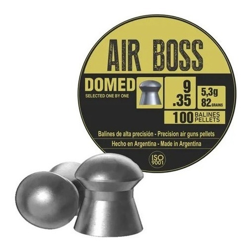 Balines Air Boss Domed 9mm / 82grains 100 Unid Air Comp