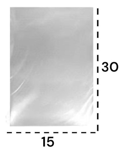 Saco Plástico Transparente 15x30 1kg
