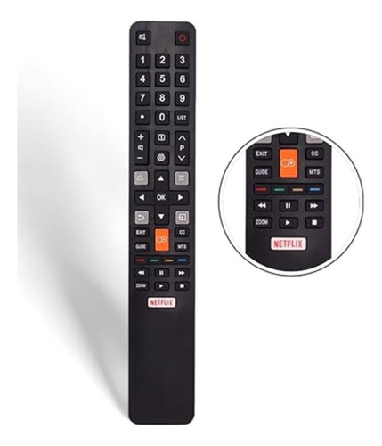 Control remoto de TV inteligente Tcl Wlw-8027 con Netflix, Globoplay