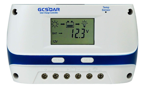 Gcsoar Controlador De Carga Solar De 60 A, 12 V, 24 V, 48 V,