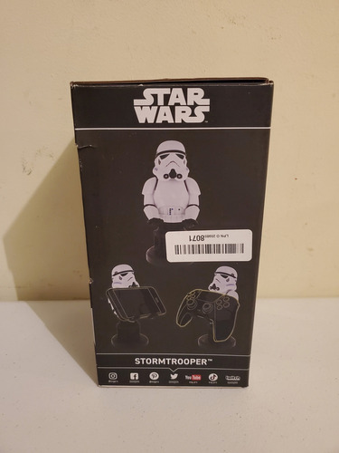 Stormtrooper Soporte Para Controles Y Celulares Cable Guys Blanco