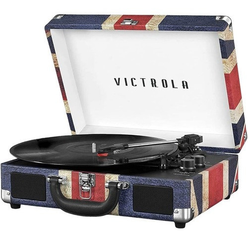 Tocadiscos Tornamesa Portable Victrola Reino Unido 110v/220v