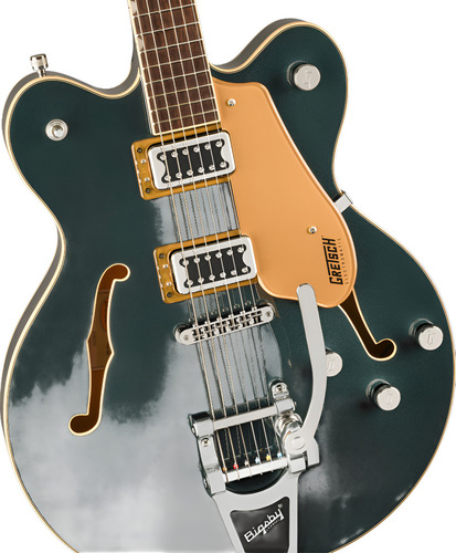 Guitarra Gretsch Electromatic G5622t Bigsby Center Block Cor verde escuro Material da escala Laurel Orientação à mão direita