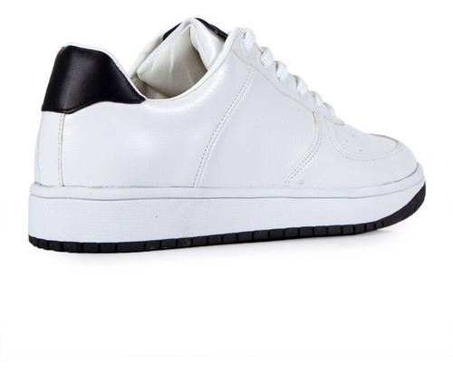 Imagen 3 de 6 de Zapatilla Citadina De Mujer Eco Cuero Urbana Cordones Pampa
