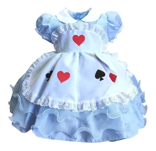 Roupa de bebe alice no pais das best sale maravilhas