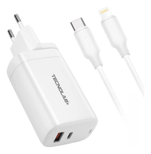 Carg. De Pared Qualcom C/puerto Tipo C Y Cable Lighntning