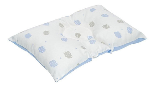 Almohada Plana Anti Cabeza Infanti Celeste