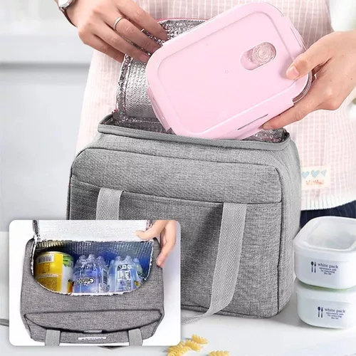 Fiambrera para hombres/mujeres, bolsa térmica para el almuerzo