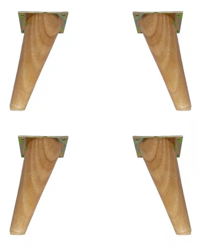 Patas De Madera 10cm Para Muebles - Cuadrada Diagonal X Und