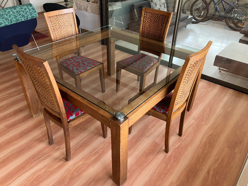 Juego Mesa Comedor Con 6 Sillas