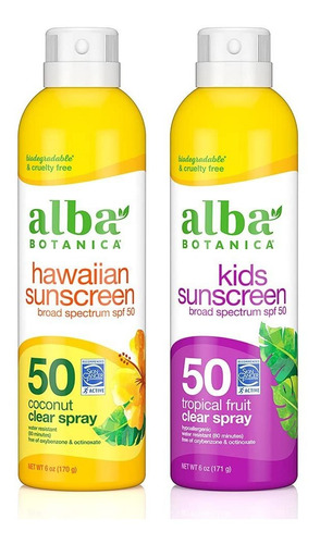 Alba Botanica Hawaiian Coconut 50 Spf Y Tropical Fruit Kids