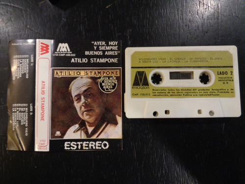 Atilio Stampone Ayer Hoy Y Siempre Buenos Aires   Cassette 