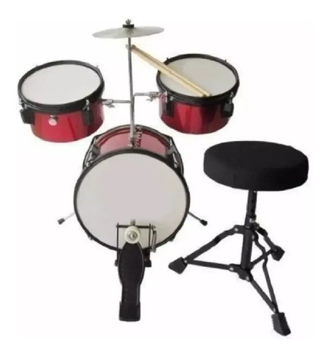 Imagen 3 de 6 de Bateria Musical Infantil Instrumento First Band Deluxe Metal