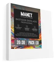 Comprar Bastidor Entelado Lienzo Acrilico Oleo Manet 20x30 Slim X10 Óleo Blanco