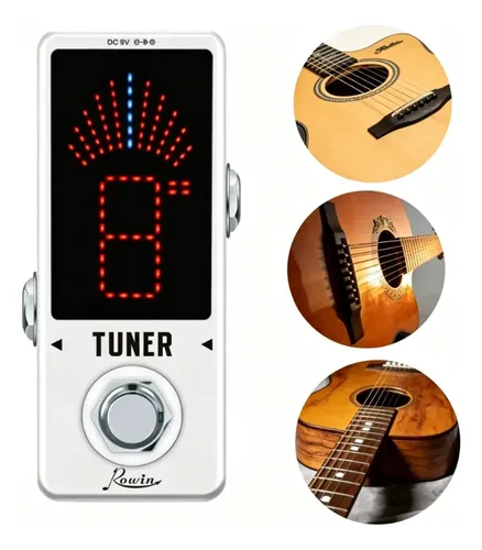 Mini Pedal Afinador Tuner Guitarra Cromático Rowin Lt-910