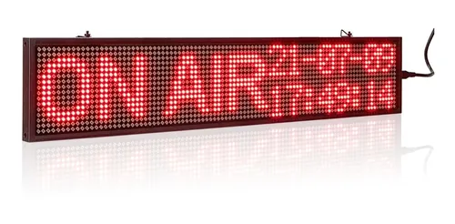 Cartel Led Programable Wifi Grande Pasante 1m X 20cm