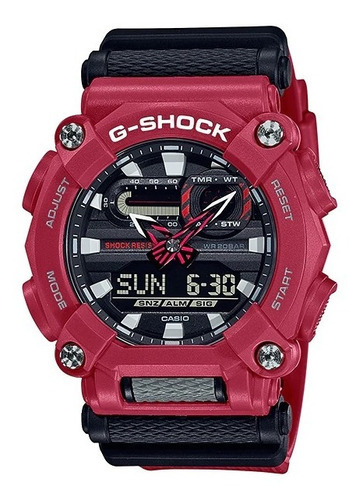 Reloj Casio G-shock Youth Original Ng/rj Hombre Color de la correa Rojo Color del bisel Rojo Color del fondo Negro