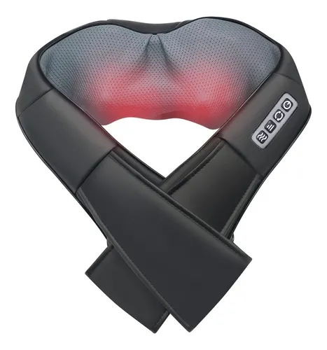 Masajeador Caliber Cervical Lumbar Calor 16 Rodillos Premium