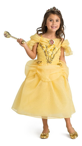 Disfraz Vestido Princesa Bella Disney Store Importado 2024