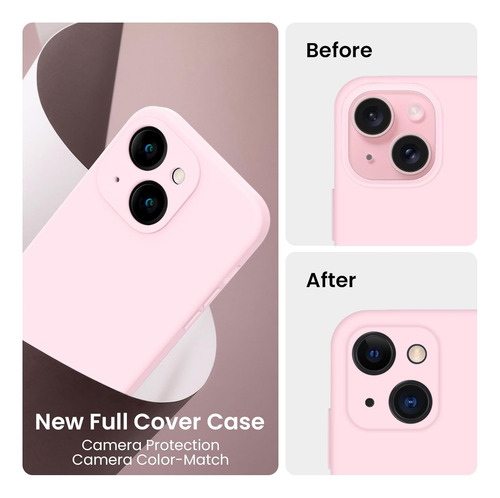 Funda De Celular Firenova, Para iPhone 15, Color Rosa