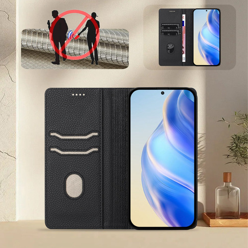 Funda De Piel Tipo Cartera Para Samsung Galaxy A30/a31/a32/a33, Estilo Empresarial, Lujoso Estampado De Guijarros, Cierre Magnético, Ranuras Para Tarj