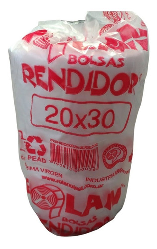 Bolsas De Arranque 20x30 Almacen Rendidor X2 Rollos