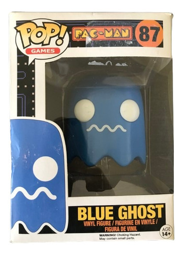 Funko Pop Blue Ghost 87 - Pac Man (caja 5/10)