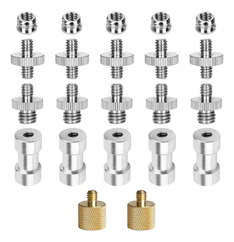 22 Uds Tornillo De Montaje De Cámara Convertidor De 1/4 L