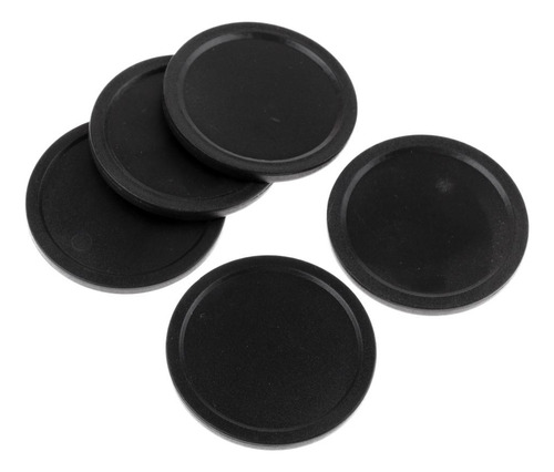 Pucks De Hockey De Plástico Duradero De 5 Negro 50 Mm