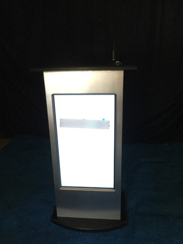 Video Podium Electrónico Atril Digital Eventos Conferencias Negro Y Plata