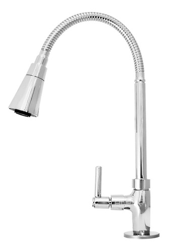 Torneira De Cozinha De Bancada Tubo Gourmet Cônico 1/4v. C72 Cor Cromado