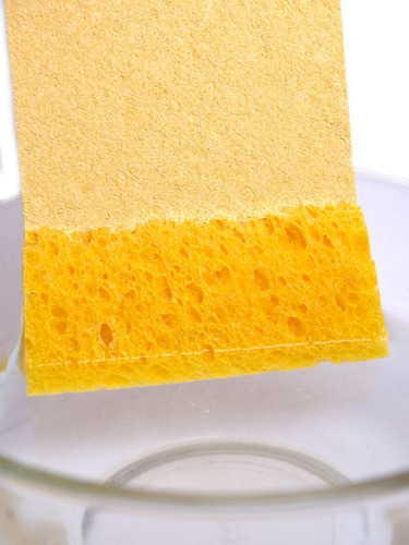 Esponja  Celulosa Corporal  Comprimida 10 Piezas Color Amarillo