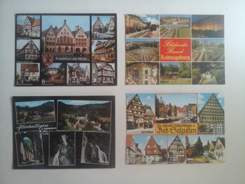 Lote De 16 Viejas Postales De Alemania