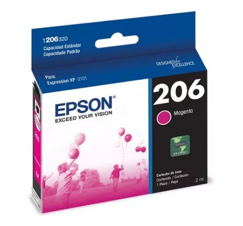 Cartucho - Epson - Original - 206 Magenta - Vencido