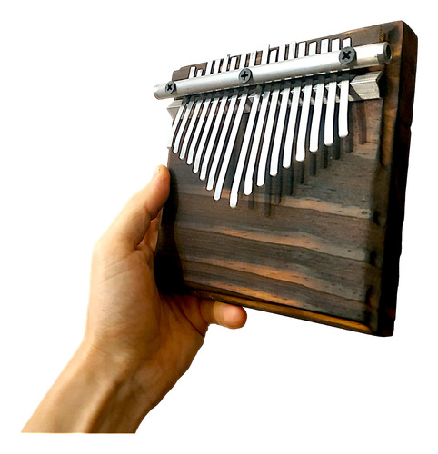 Kalimba 17 Notas - Base Maciza De Pino