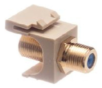Módulo, Tipo F, Chapado En Oro, 3 Ghz, Marfil
