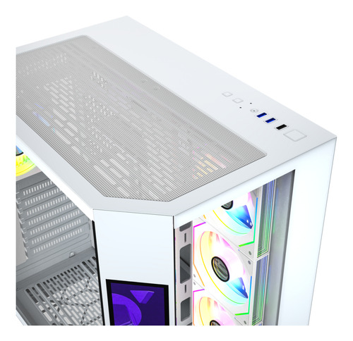 Gabnete Xyz Neutron White 4fans A-rgb 120mm Controlador Dual Chamber