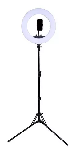 Aro De Luz Led Grande 26cm Tripode + Base Celular