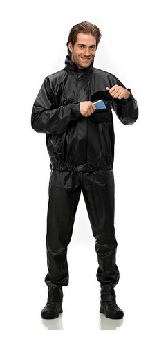 Imagem 2 de 4 de Capa De Chuva Pantaneiro Pvc Tornado Gola E Bolso