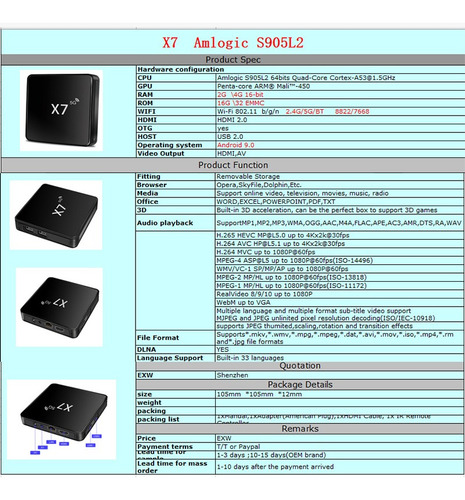 Imagen 3 de 10 de Convertidores De Tv Smart Tv Box 4k Wifi Android9 Hdmi 5g X7