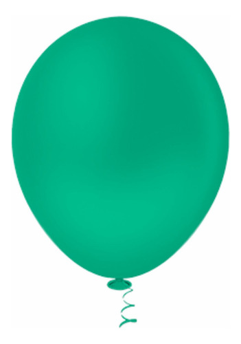 Balão Bexiga Liso Festa 5 Polegadas Tema Infantil Fazendinha Cor Verde-menta Liso Redondo