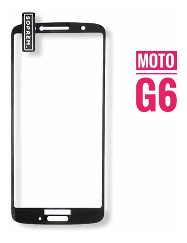 Vidrio Templado Moto G6   Glass Full Cover  (2 Pack)
