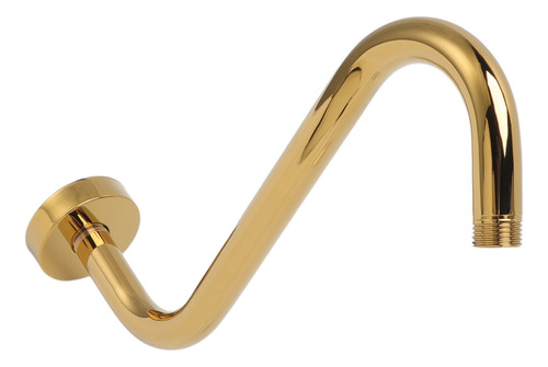 Brazo De Ducha En Forma De S, Extensión De Cabezal Dorado De